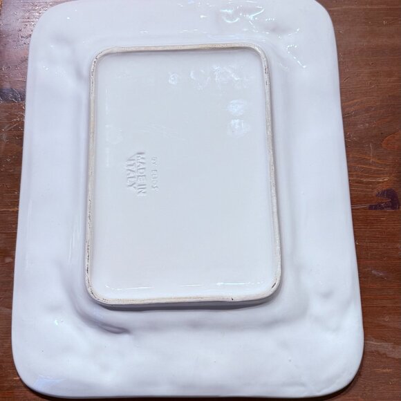 Elios White Rectangular Platter - Picture 2 of 4